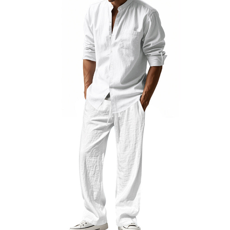 Herren lässiges Oberteil und lockere Hose Set Echoarchiv