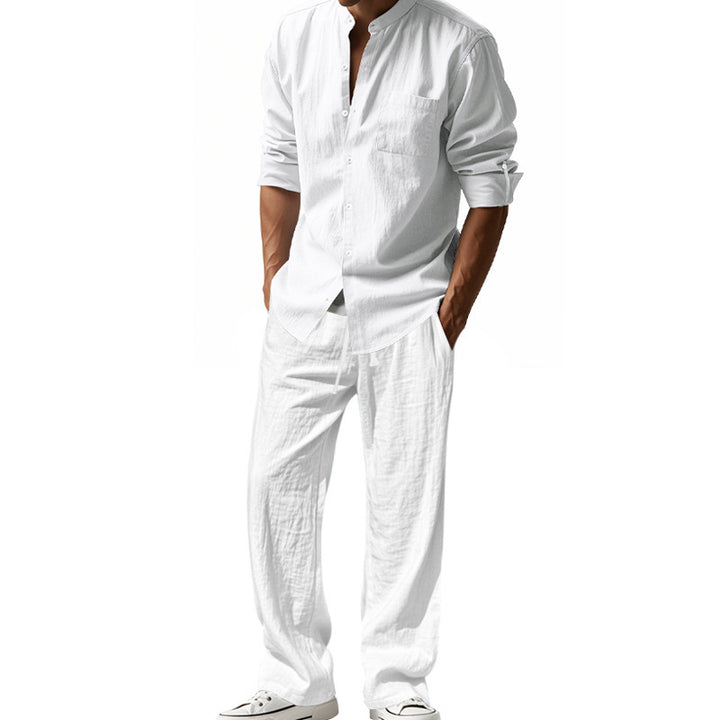 Herren lässiges Oberteil und lockere Hose Set Echoarchiv