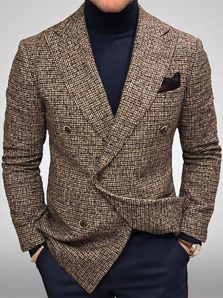 Herren stylischer doppelt-geknöpfter Blazer – Tianoro