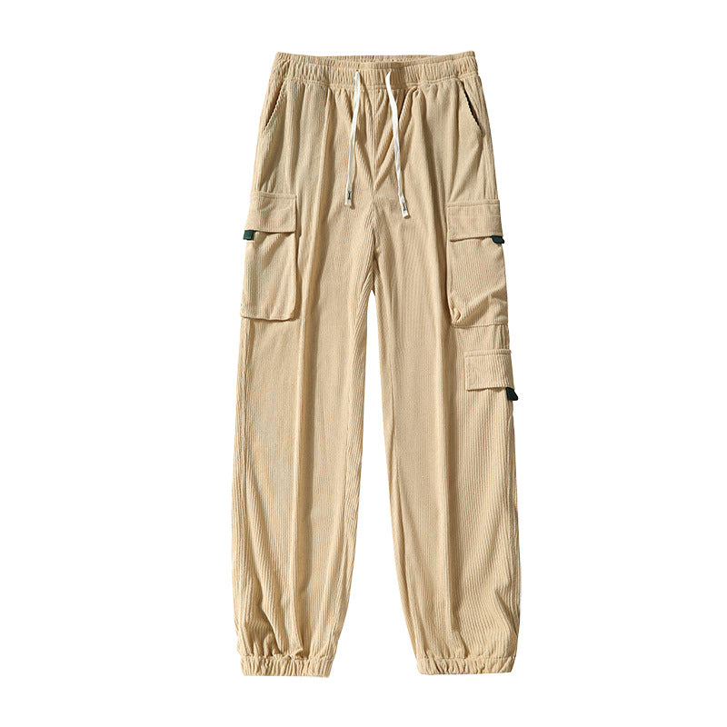 Herren Utility-Cargohose im Joggerstil aus strukturierter Baumwollmischung mit elastischem Bund & Mehrfachtaschen Echo Archiv