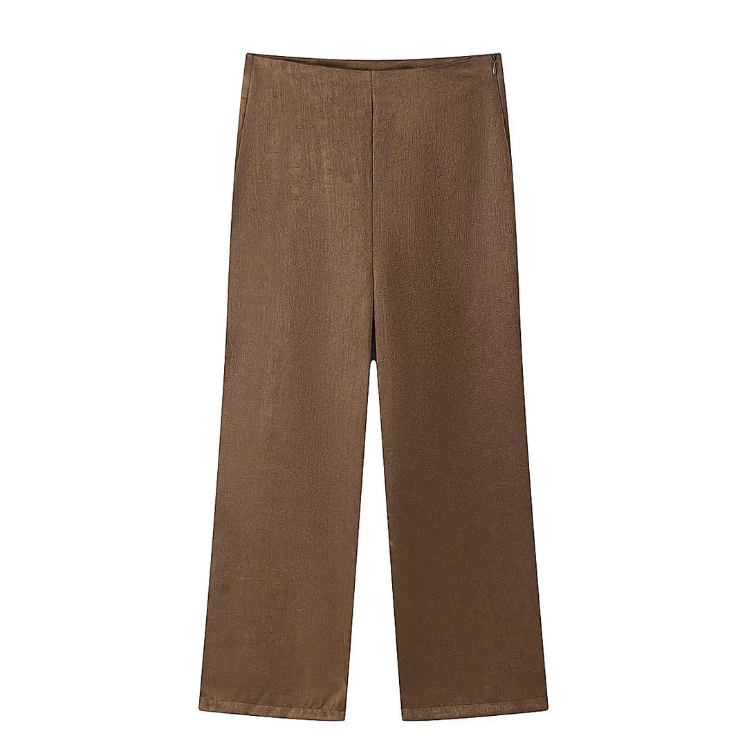 Damen zweireihiger taillierter Blazer mit Reverskragen und Pattentaschen – Valéne
