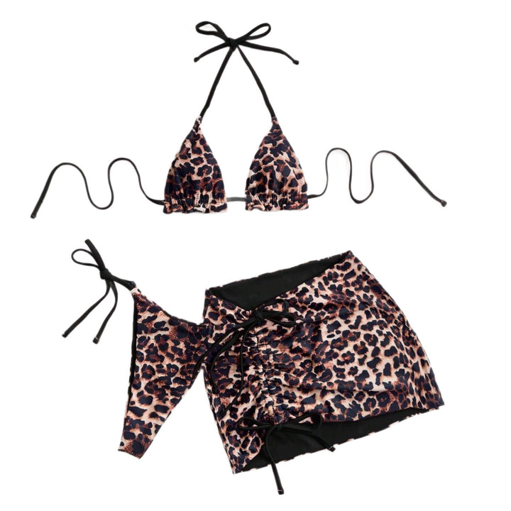 Damen Triangel-Bikini-Set mit rüschenfreien Details und Wickelrock Echo Archiv