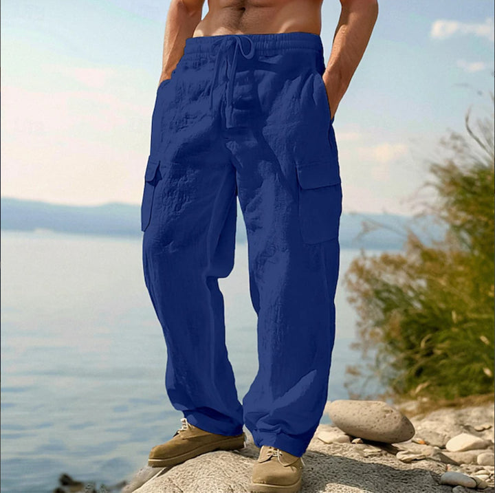 Herren Cargo-Hose mit vielfältigen praktischen Taschen und elastischem Bund Echoarchiv