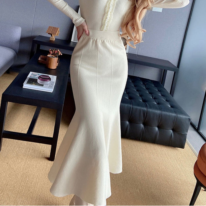 Damen Eleganter und schwingender Maxirock Echo Archiv