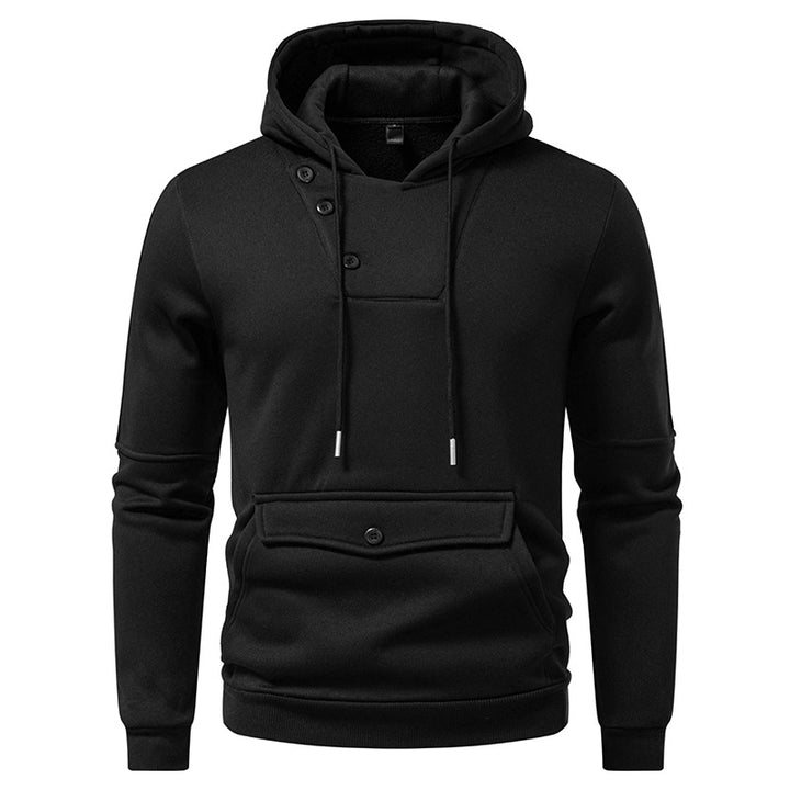 Herren Stylische Kapuzenpullover mit Knopfdetails Echoarchiv