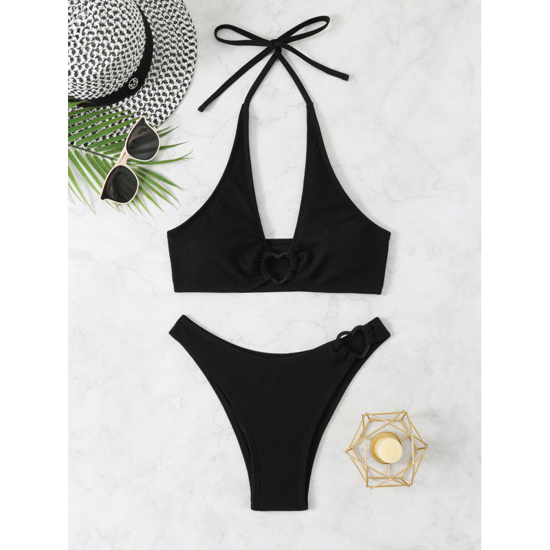 Damen Hochgeschnittener Bikini mit dekorativen Knoten Echo Archiv