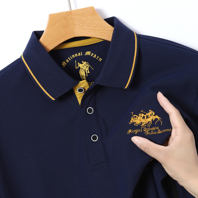 Herren Sportliches Poloshirt mit strukturiertem Kragen und atmungsaktiven Eigenschaften Echoarchiv