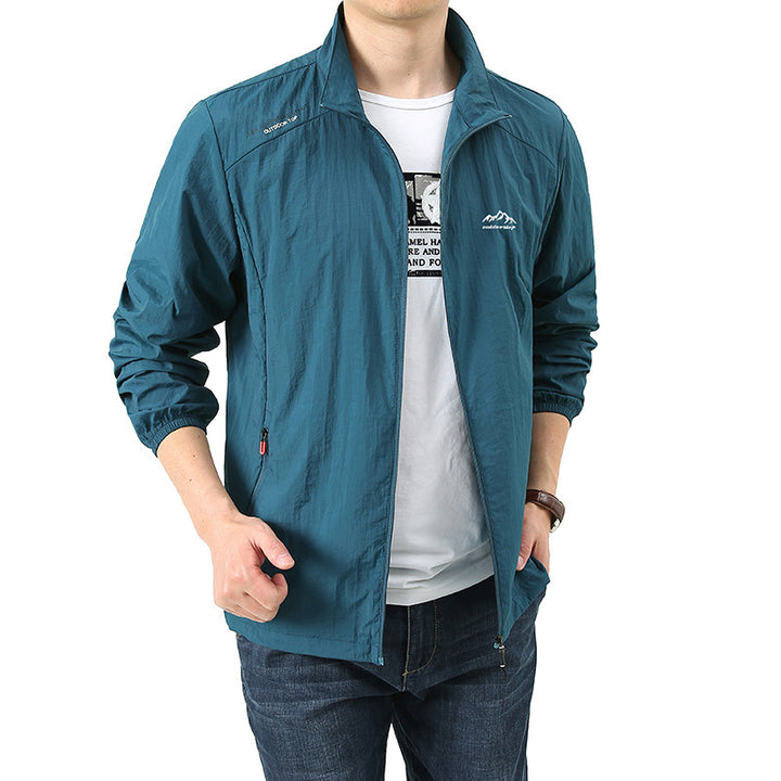 Herren Leichte Sportjacke mit Stehkragen Echo Archiv