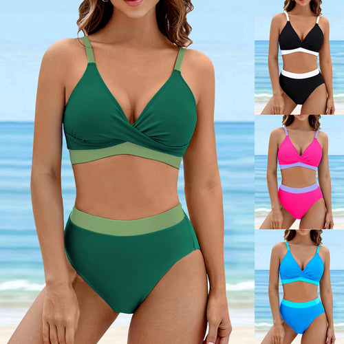 Damen Sportlicher Bikini mit modischem Wickeldesign Echo Archiv