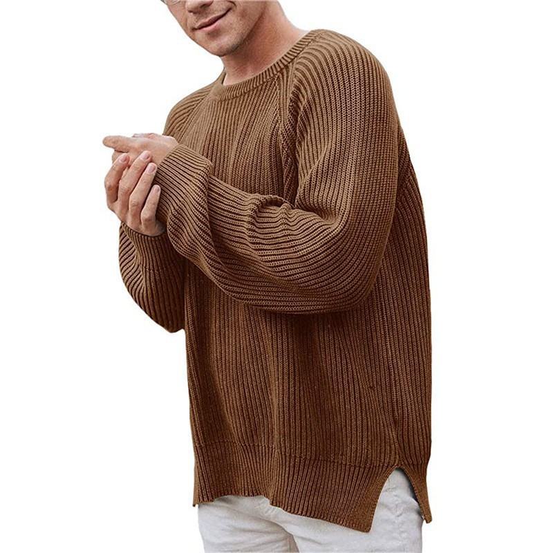 Herren eleganter Strickpullover mit strukturiertem Design und modernem Schnitt Echoarchiv