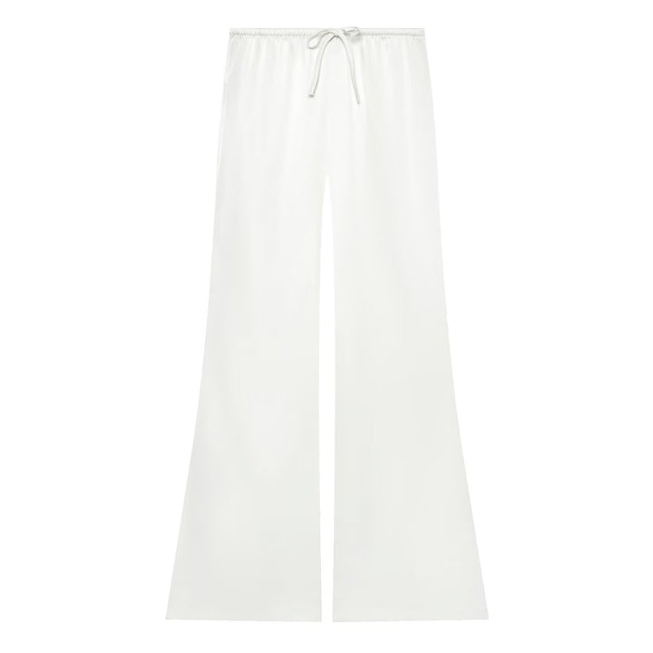 Damen Weite Satin-Hose mit elastischem Tunnelzugbund und Polka-Dot-Muster Echo Archiv