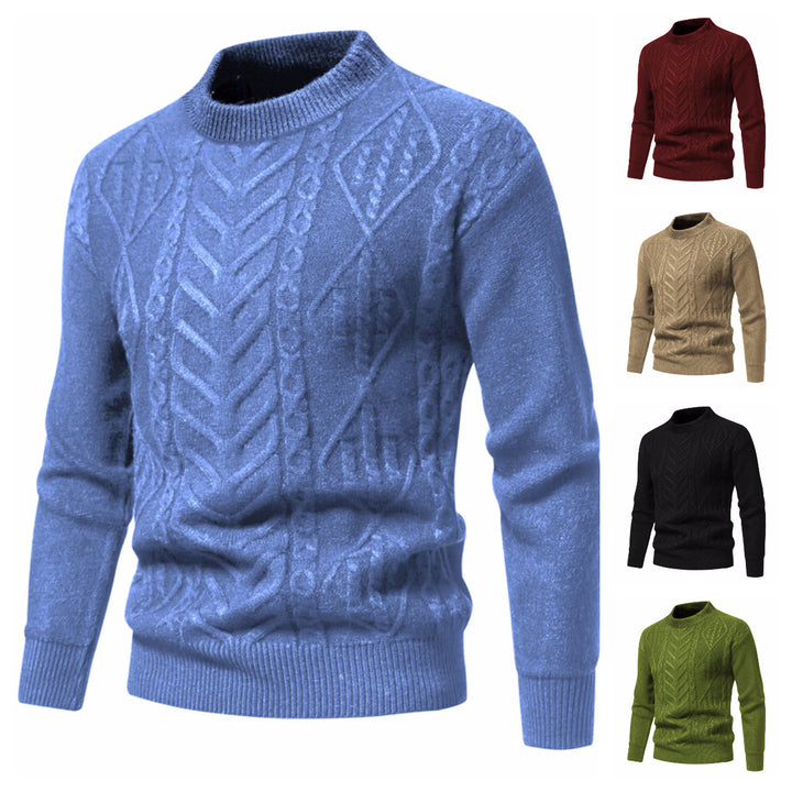 Herren Strickpullover mit strukturiertem Muster Echoarchiv