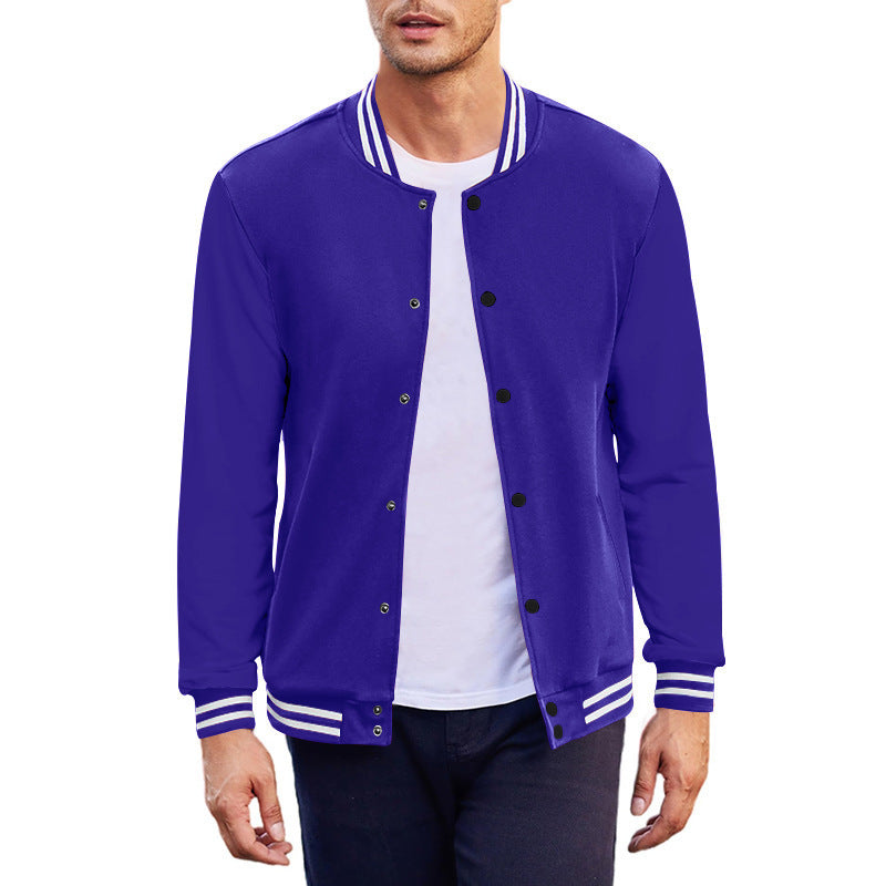 Herren Sportjacke mit kontrastierenden Bündchen und modernen Druckknöpfen Echoarchiv