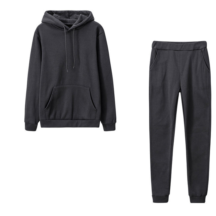 Damen nan Cozy-Loungewear-Set mit oversized Hoodie, Kängurutasche und schmaler Highwaist-Jogginghose Echo Archiv
