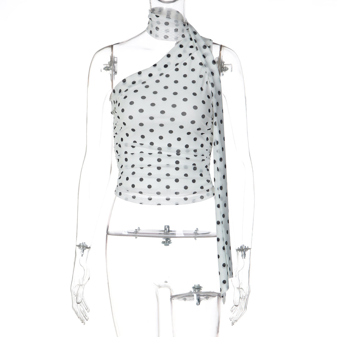 Damen Oberteil mit asymmetrischem Schnitt und stilvollem Leopardenmuster Echo Archiv