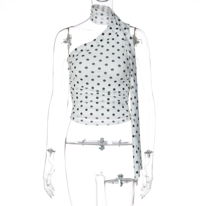 Damen Oberteil mit asymmetrischem Schnitt und stilvollem Leopardenmuster Echo Archiv