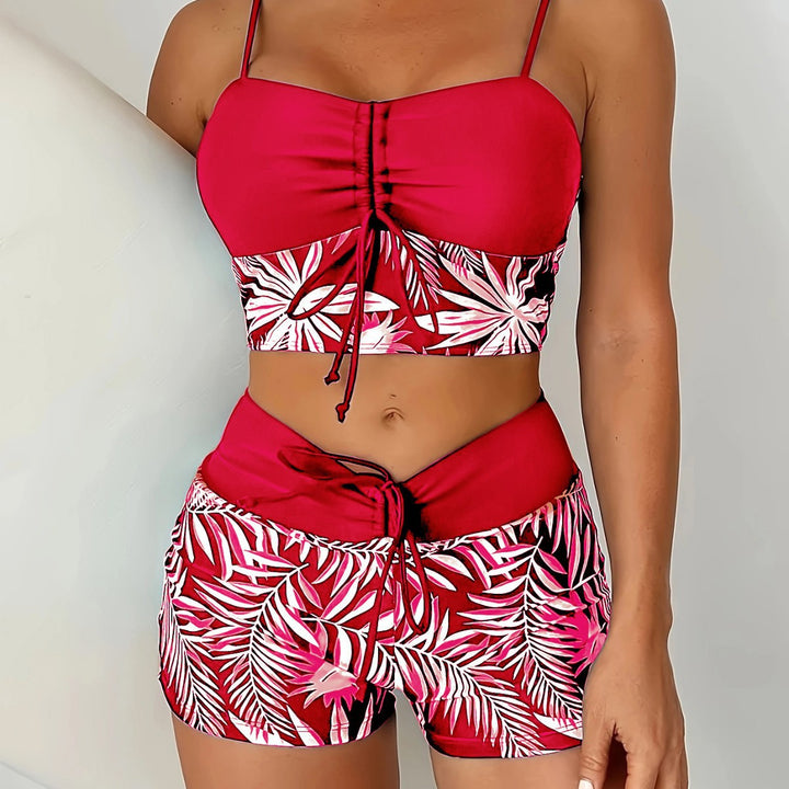 Damen Sportliches Bikini-Top mit Shorts Echo Archiv