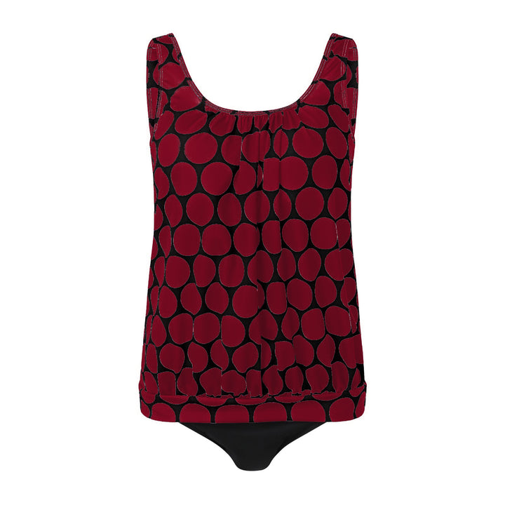 Damen lässiger Tankini mit hoher Taille und elegantem Schnitt Echo Archiv