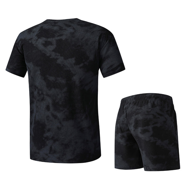 Herren T-Shirt und Shorts Set im modernen Batik-Design Echoarchiv