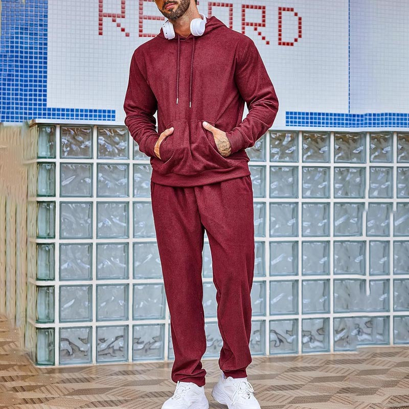 Herren Kapuzenpullover und Jogginghose Set Echoarchiv
