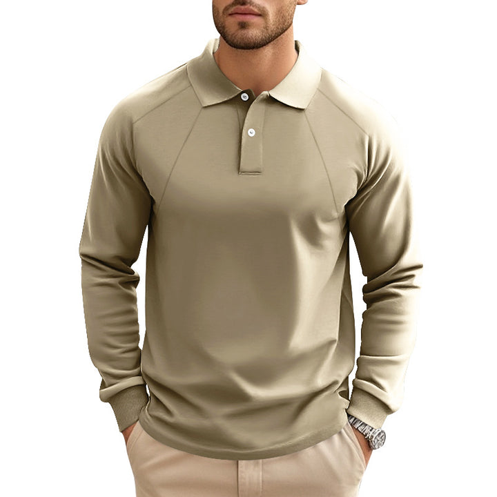 Herren Langarm-Poloshirt mit komfortablem Schnitt und sportlichem Design Echoarchiv