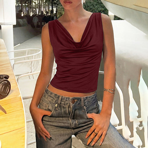 Damen Elegantes Crossover-Oberteil Echo Archiv