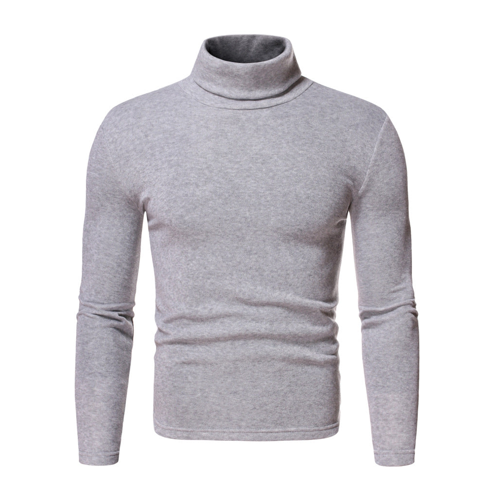 Herren Figurbetonter Rollkragenpullover aus Feinstrick Echo Archiv