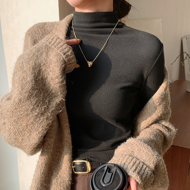 Damen Elegantes Rollkragenoberteil Echo Archiv 1787620582