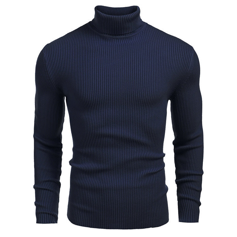 Herren Rollkragenpullover mit strukturiertem Rippdesign Echoarchiv