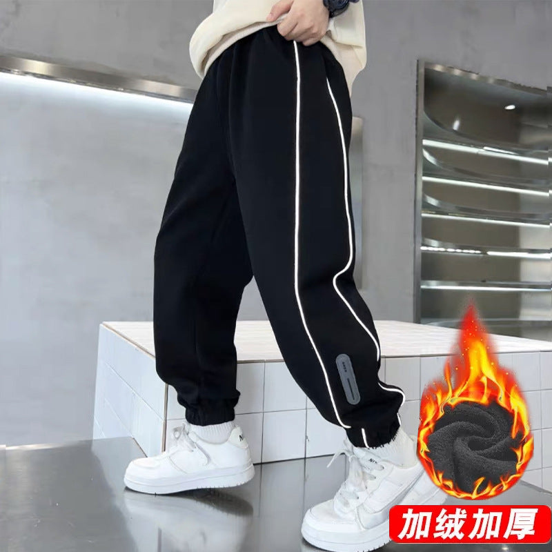 Herren Sportliche Fleece-Hose Echo Archiv
