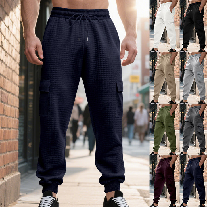 Herren lässige Cargo-Jogginghose mit elastischem Bund und praktischen Seitentaschen Echoarchiv