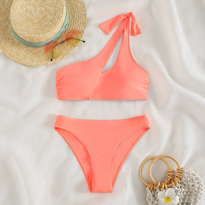 Damen asymmetrischer Bikini mit modischen Cut-Outs Echo Archiv