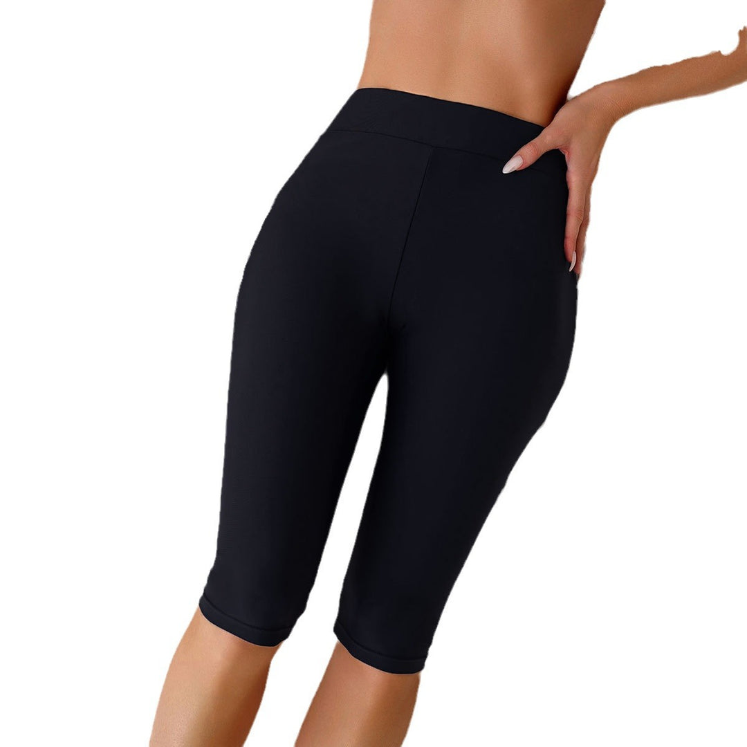 Damen Sportliche Capri-Leggings mit hohem Bund und flexibler Passform Echo Archiv