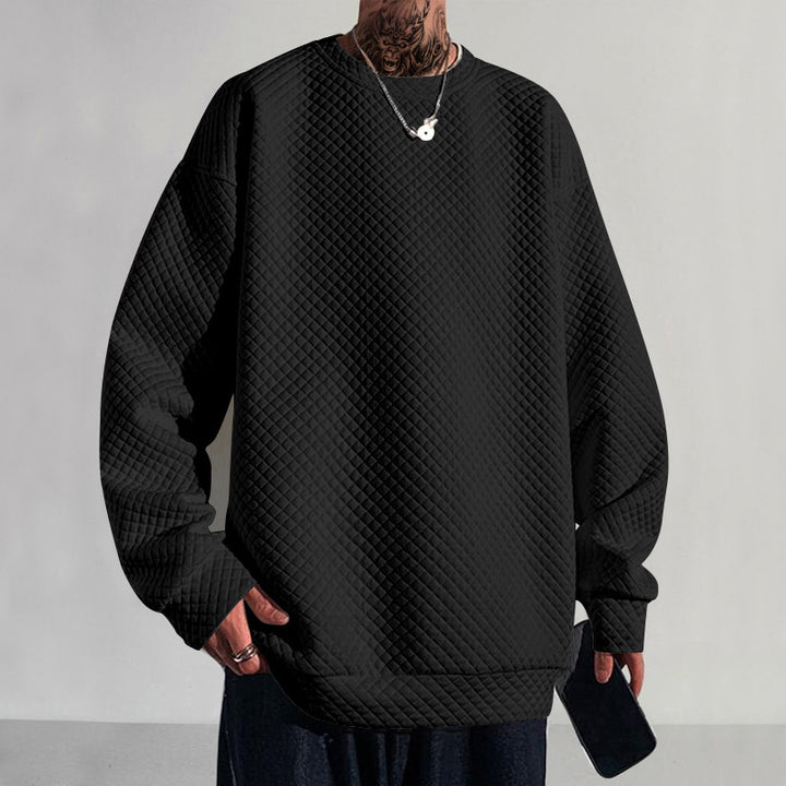 Herren Oversized Sweatshirt mit strukturiertem Design Echoarchiv
