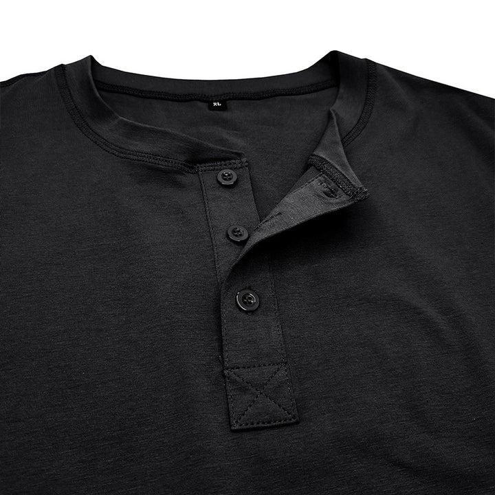 Herren Kurzarmshirt mit Knopfleiste und lässigem Design Echoarchiv