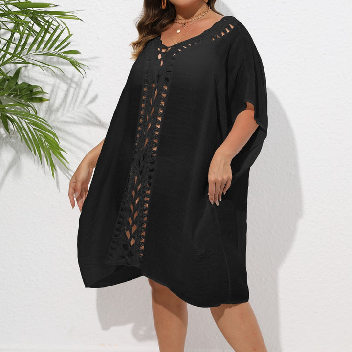 Damen Luftiger Strandkimono mit dekorativer Häkelspitze Echo Archiv