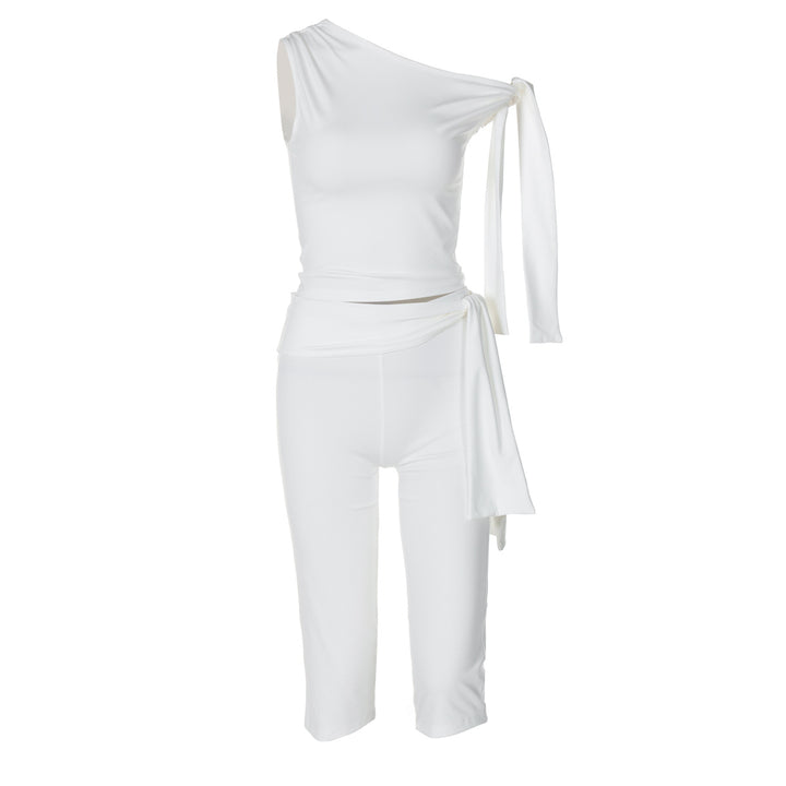 Damen Einseitiger Jumpsuit mit exklusiven Drapierungen Echo Archiv