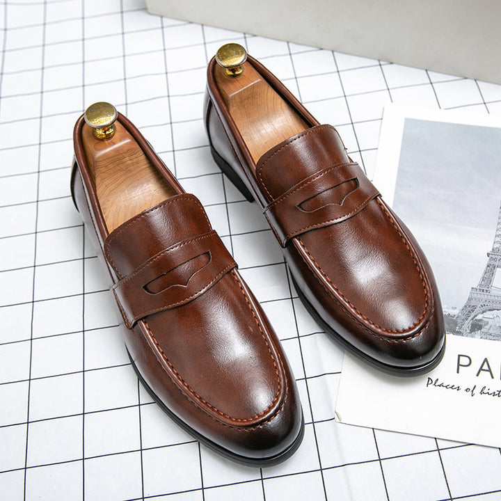 Herren klassische Tassel-Lederloafer mit Mokassinnaht, gepolsterter Komfortinnensohle und rutschfester Gummilaufsohle Echo Archiv