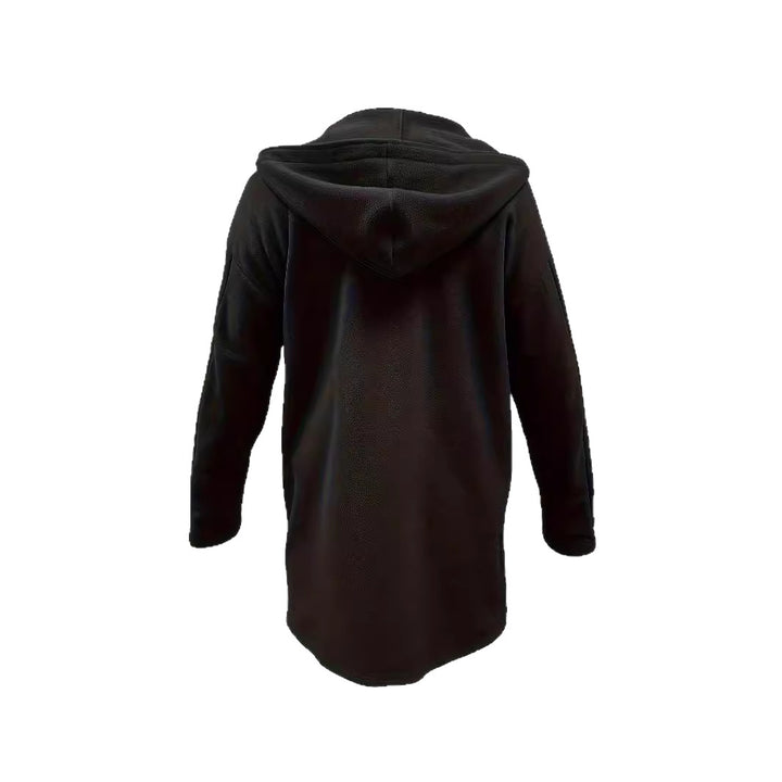 Damen Oversize Teddy-Mantel mit Knopfleiste und großem Revers Echoarchiv