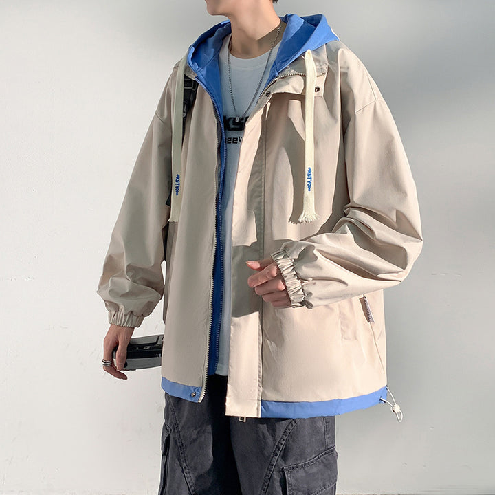 Herren zweilagige Softshell-Overlayerjacke mit Kapuze, wind- und wasserabweisender Membran und verstellbarem Saum Echo Archiv