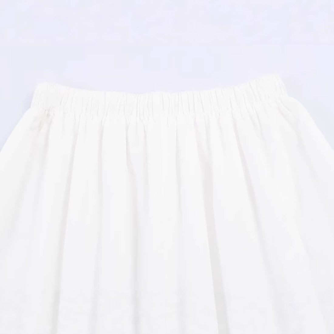 Damen Midirock mit elastischem Bund, Plissee-Details und besticktem Spitzenbesatz Echoarchiv