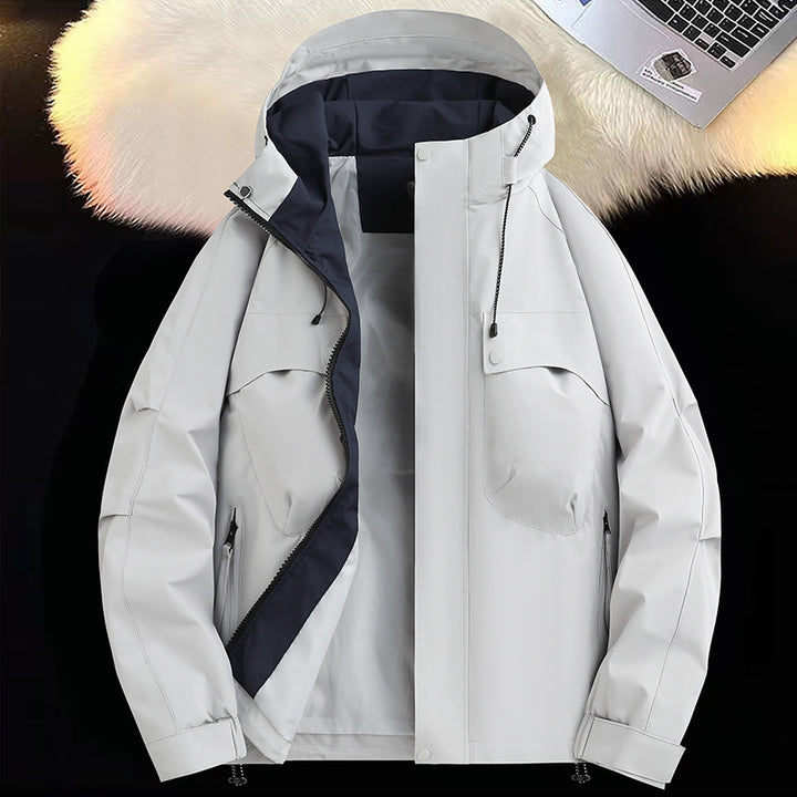 Herren atmungsaktive und wasserabweisende Funktionsjacke mit großzügigen Taschen Echoarchiv
