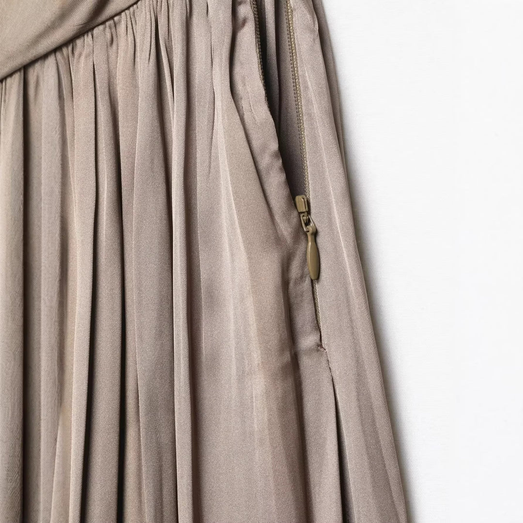 Damen Hochwertige Plisseehose mit elastischem Bund und schmalem Bein Echo Archiv