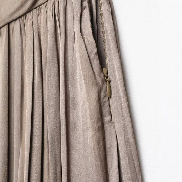 Damen Hochwertige Plisseehose mit elastischem Bund und schmalem Bein Echo Archiv