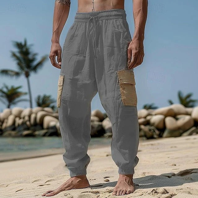 Herren Cargo-Hose mit elastischem Bund und praktischen Seitentaschen Echoarchiv