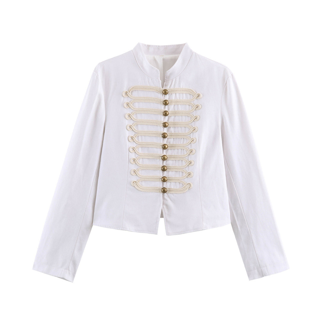Damen Kurze Husarenjacke mit dekorischen Schlaufen und Stehkragen Echo Archiv