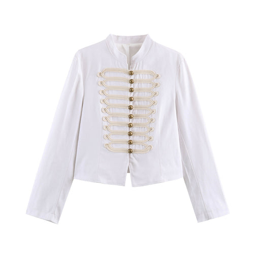 Damen Kurze Husarenjacke mit dekorischen Schlaufen und Stehkragen Echo Archiv