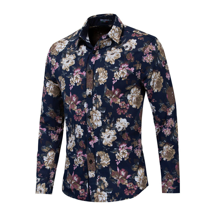 Herren Elegantes und stilvolles Hemd mit floralem Muster Echoarchiv