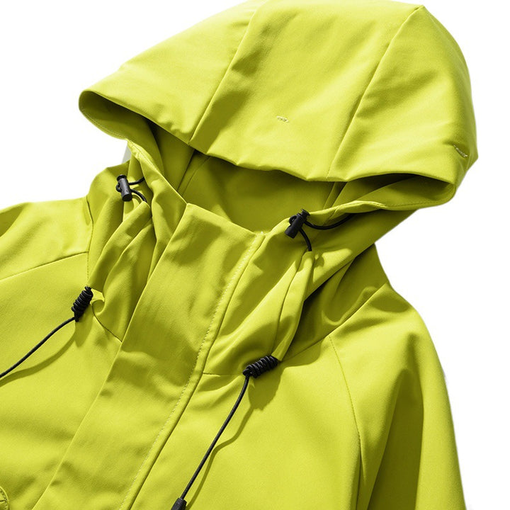 Herren Wasserabweisende technische Utility-Jacke mit Kapuze, Multifunktions‑Taschen & verstellbaren Klettmanschetten Echoarchiv