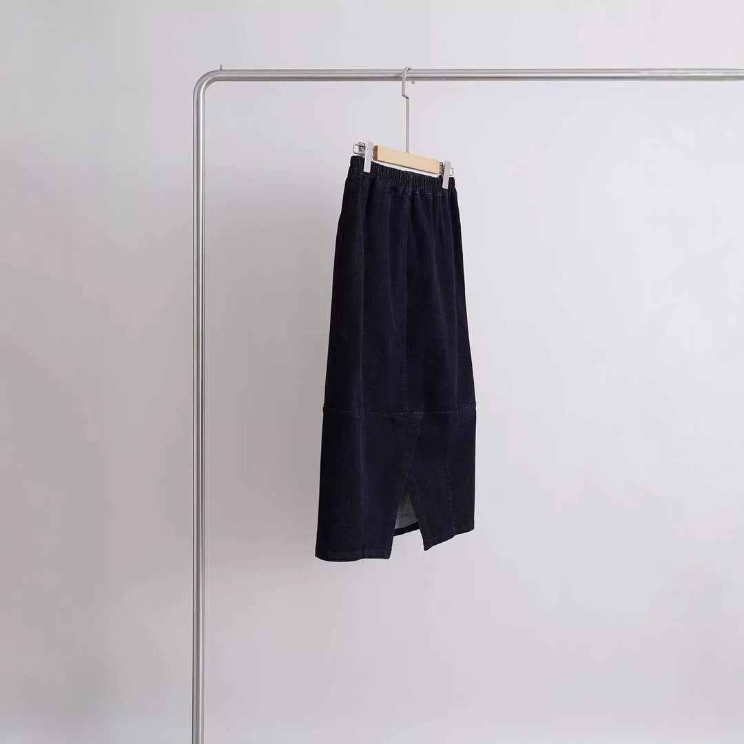 Damen Elegant geschnittener Midirock Echoarchiv